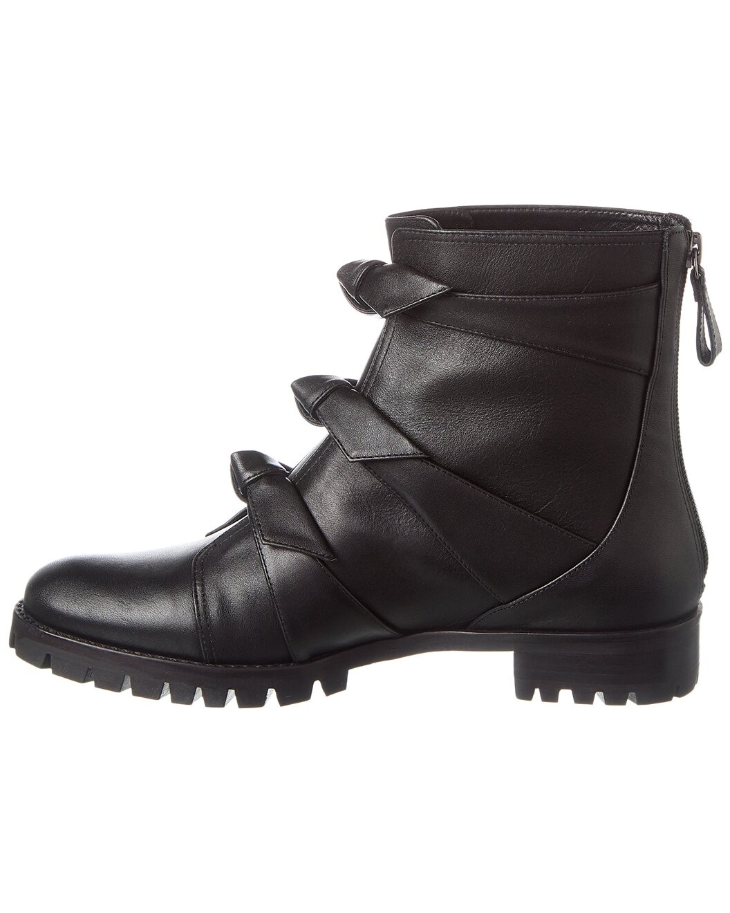 Alexandre Birman Lolita Leather Combat Bootie - 2
