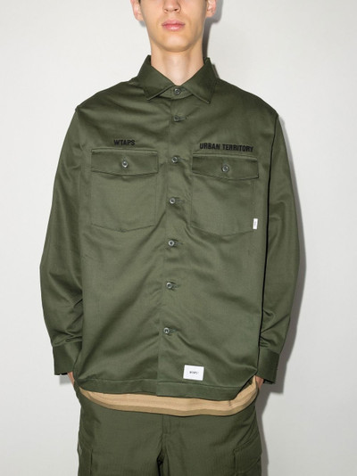 WTAPS Buds long-sleeve cotton shirt outlook