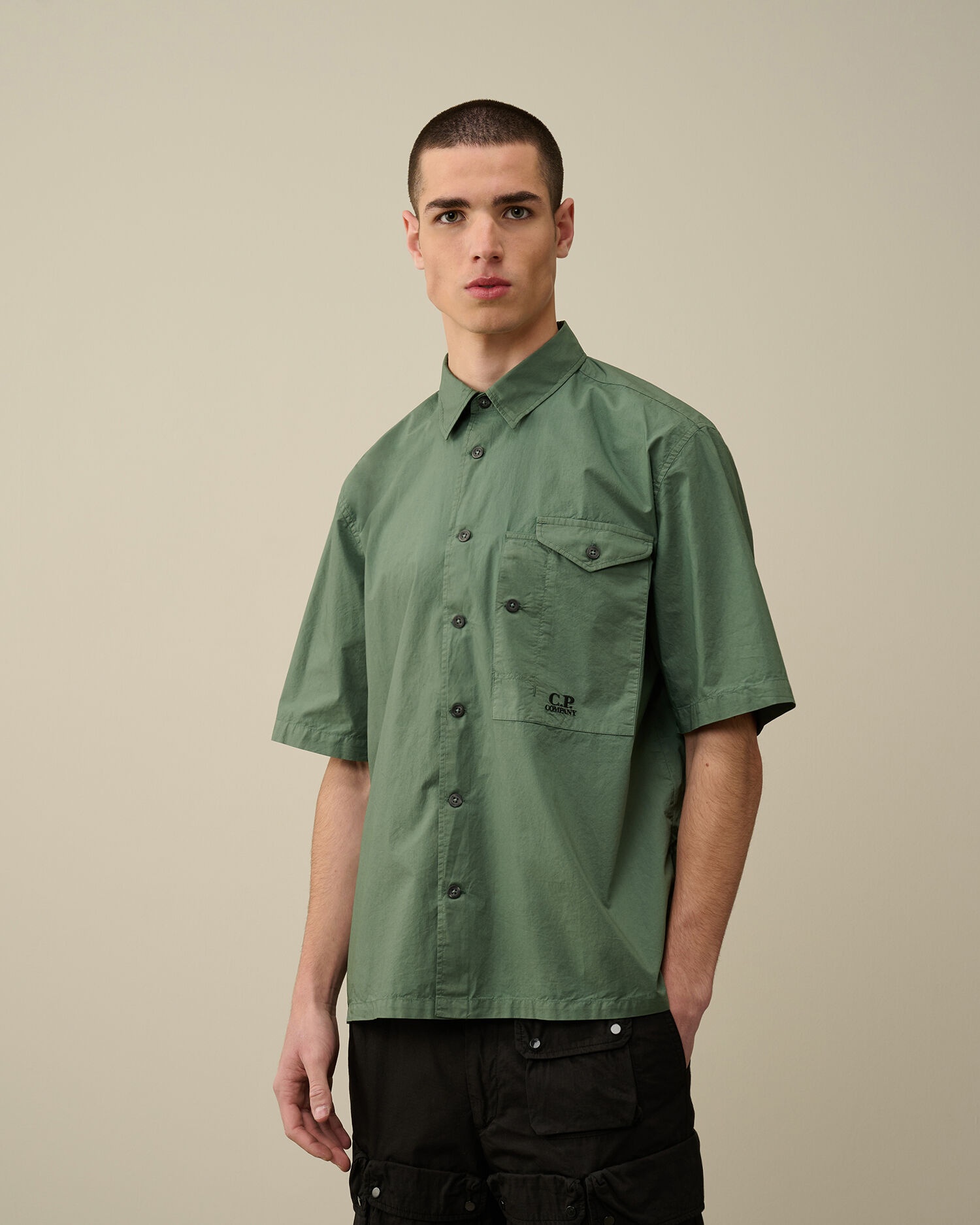 Cotton Popeline Short Sleeved Shirt - 2
