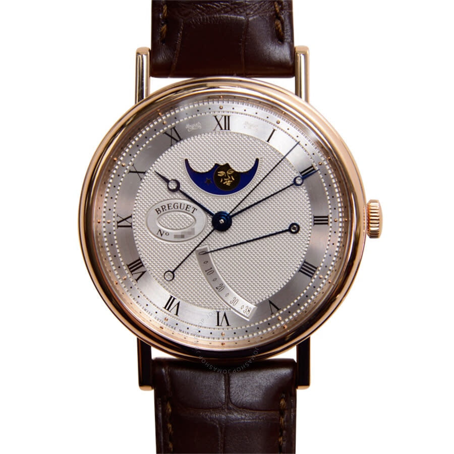 Breguet Classique Automatic Gold Dial Brown Leather Men's Watch 7787BR/12/9V6 - 2