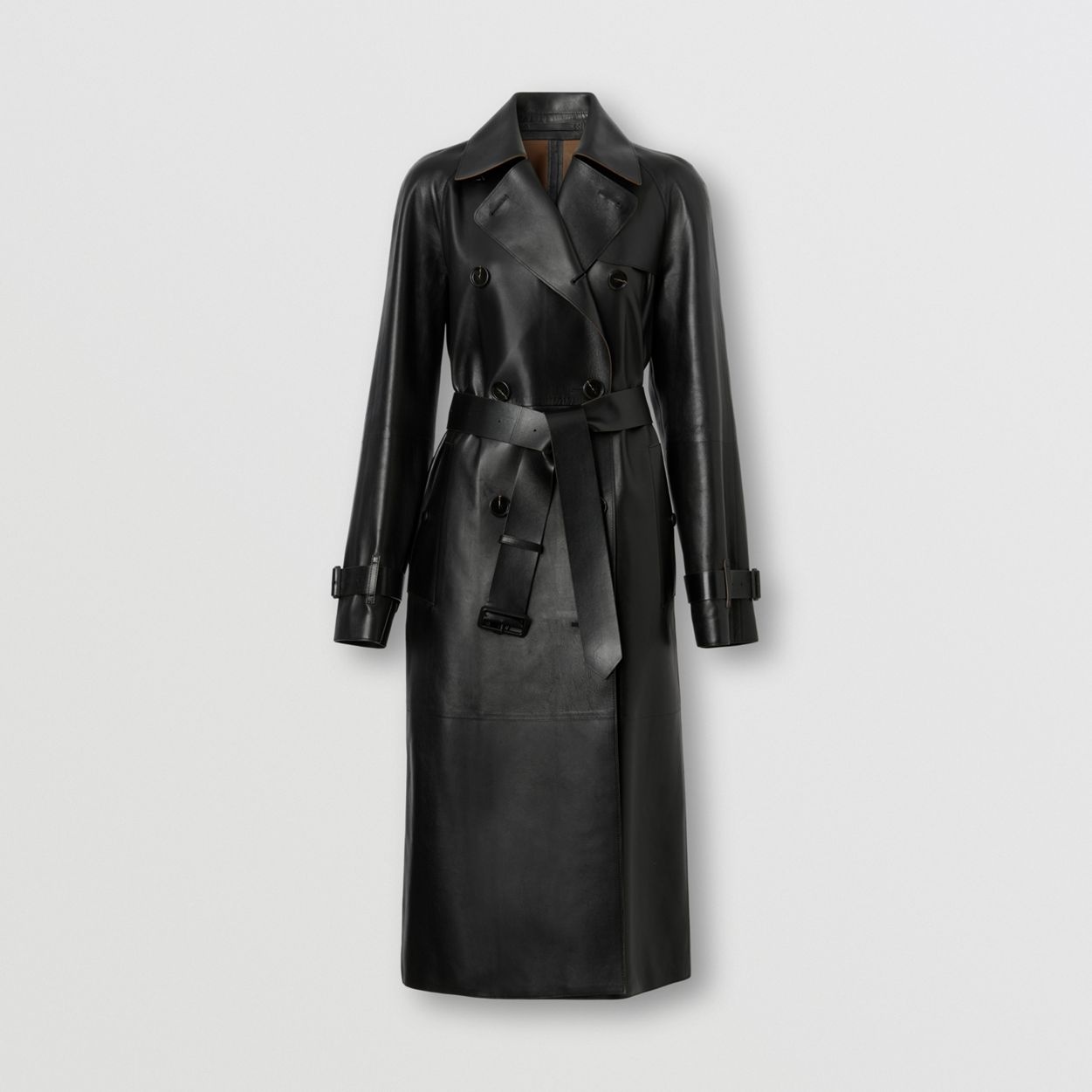 Leather Waterloo Trench Coat - 1