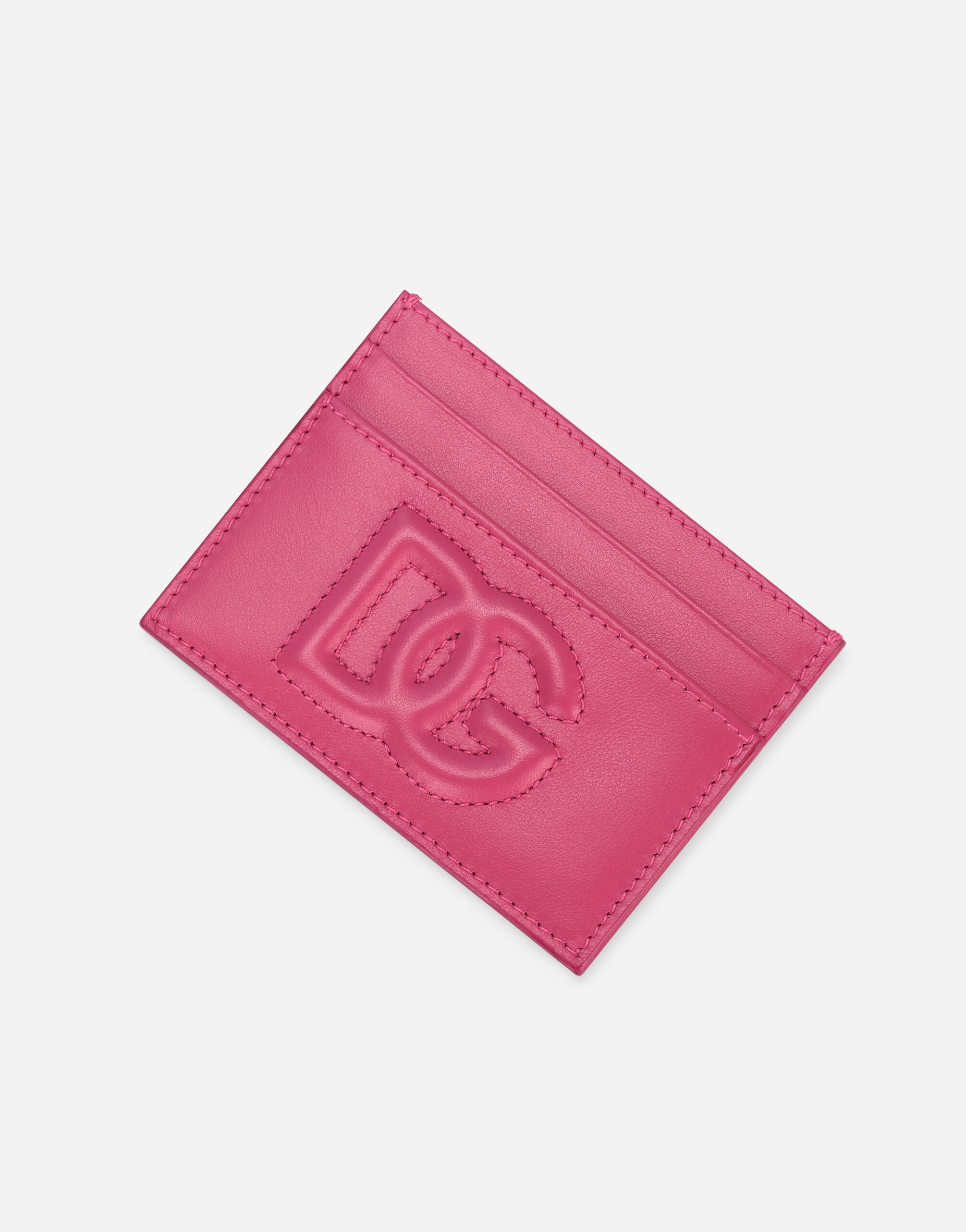 Calfskin card holder with DG Logo - 5