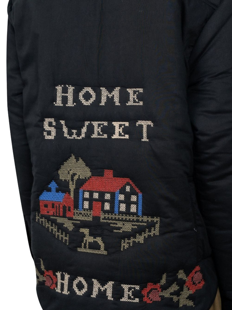 floral-embroidered padded jacket 4