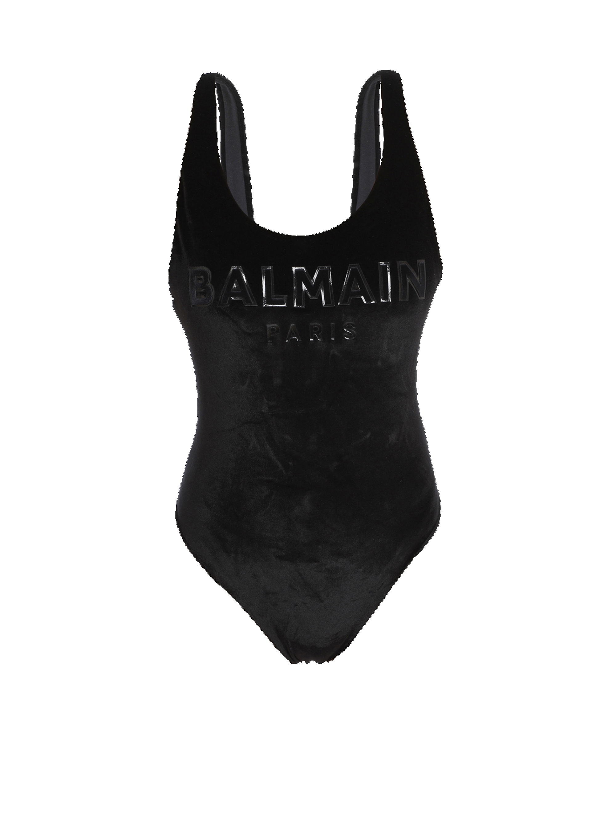 Swimsuit with Balmain logo - 1