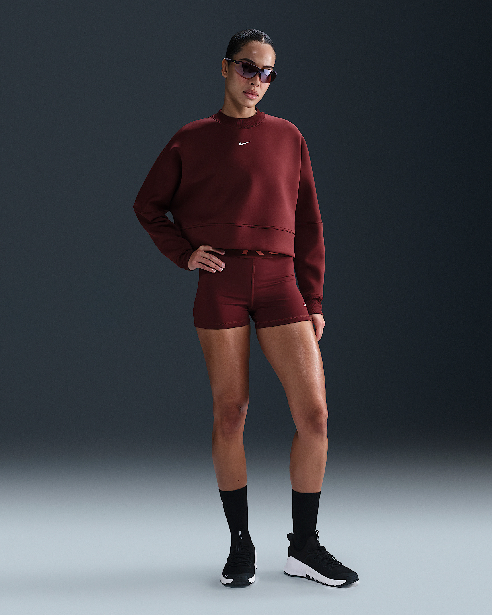 Nike Prima Women's Dri-FIT Oversized Crew-Neck Cropped Top - 4