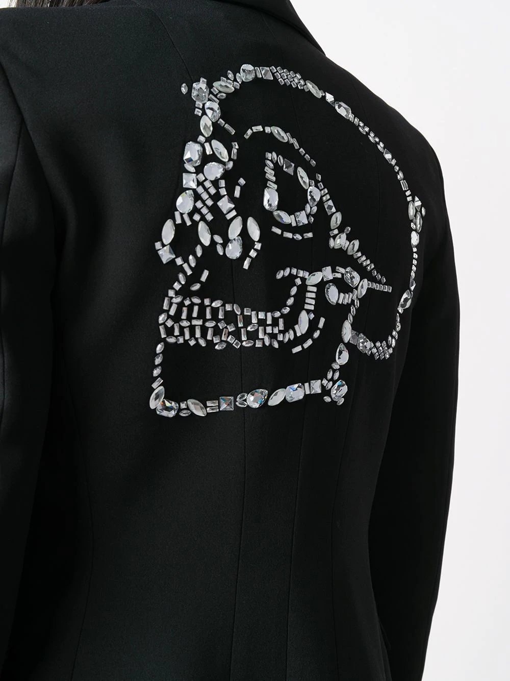 skull embellished single-breasted blazer - 5