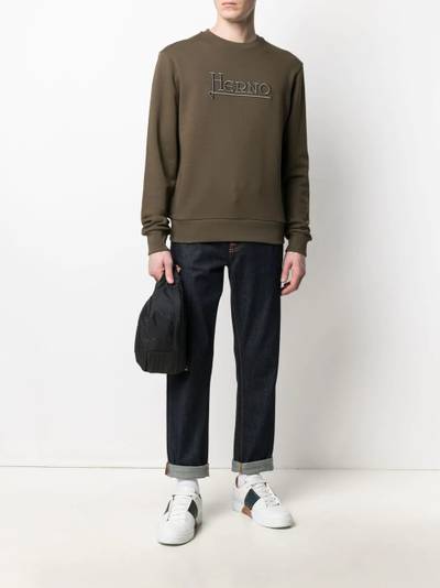 Herno logo-embroidered sweatshirt outlook