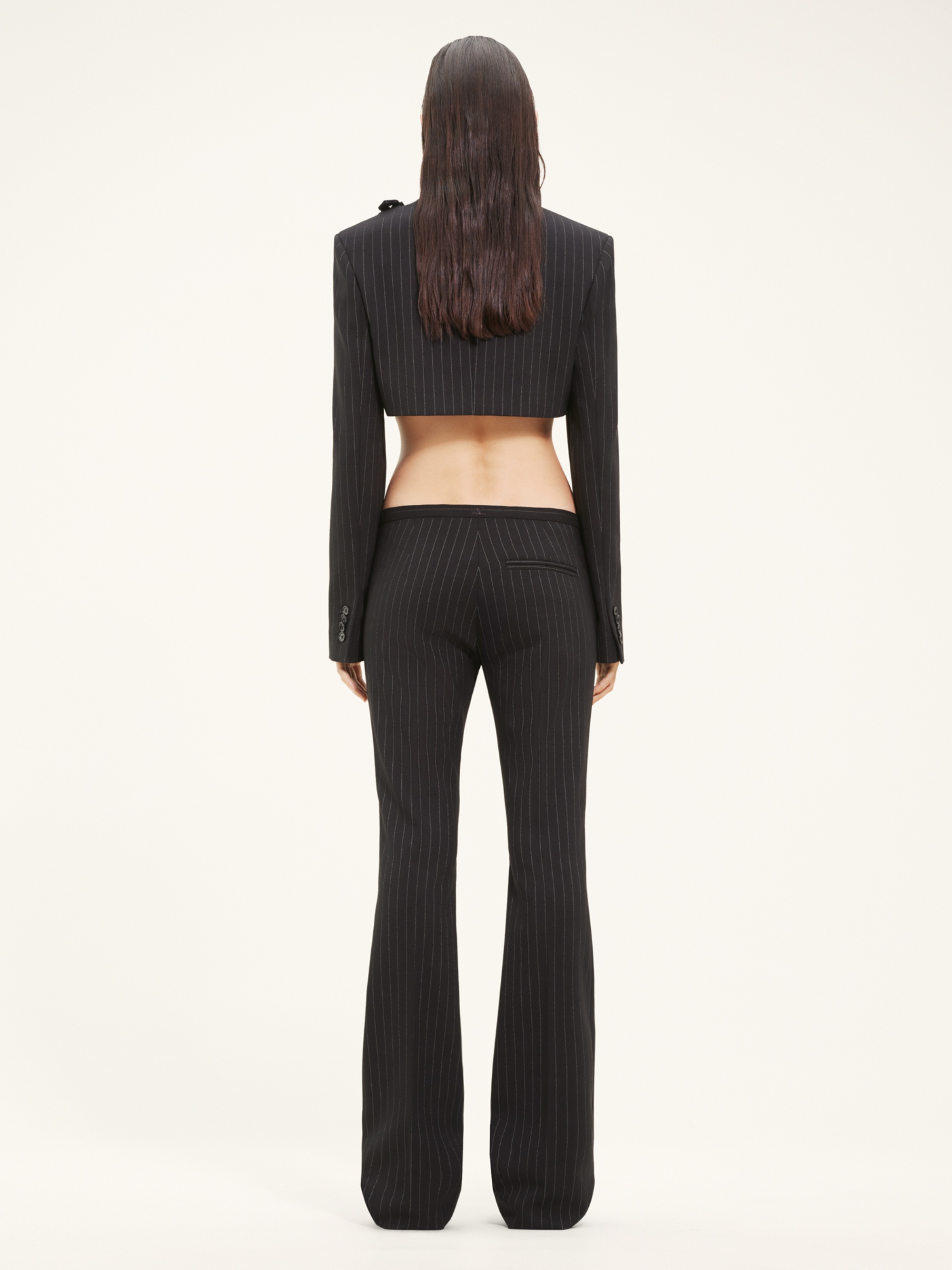 TAILORED SNAPS PINSTRIPES PANTS - 4