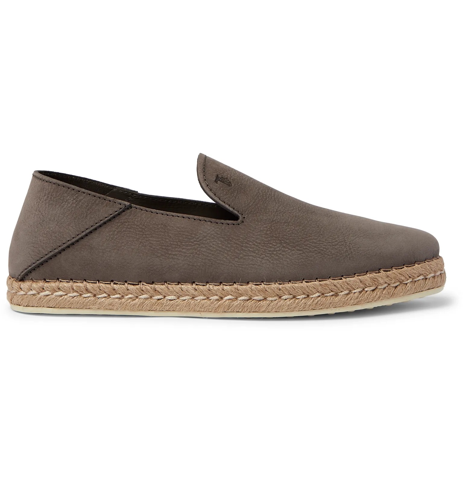 Collapsible-Heel Nubuck Espadrilles - 1