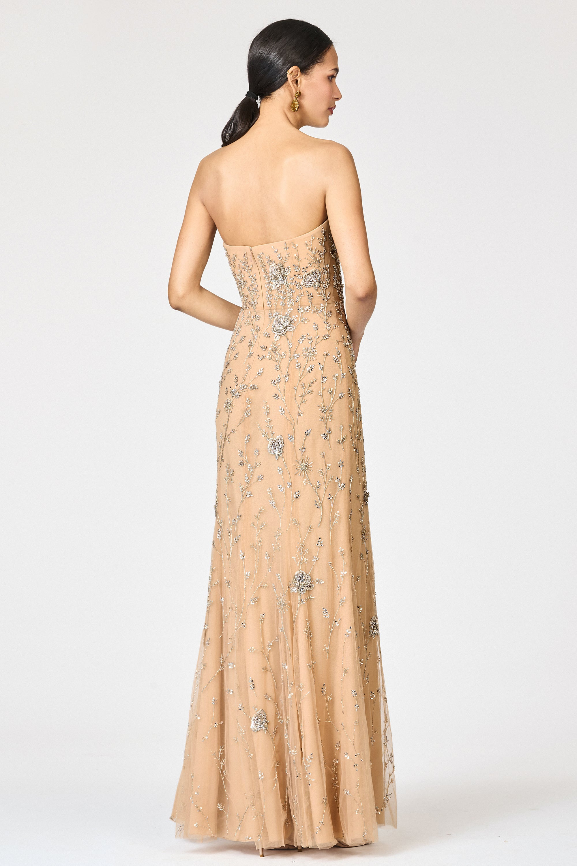 EMBELLISHED VIENNA GOWN - FAWN - 6