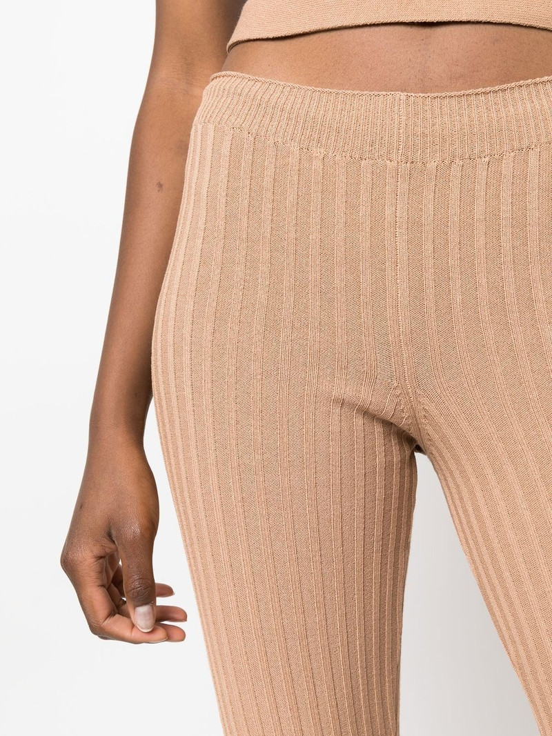 cut-out detail knit leggings 5
