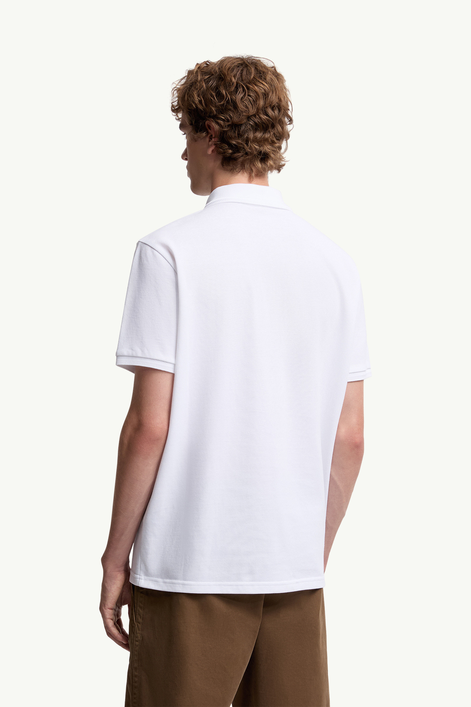 Logo Patch Cotton Piquet Polo Shirt - 5