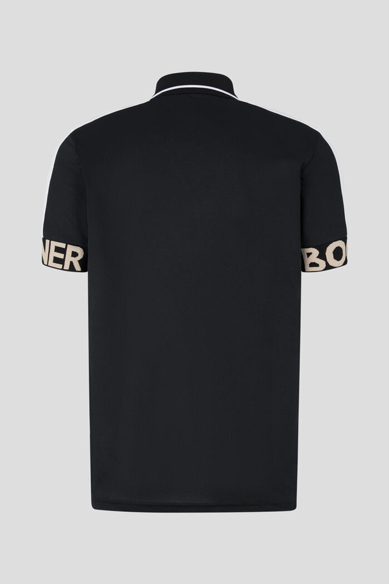 BOGNER Claudio Functional polo shirt in Black outlook