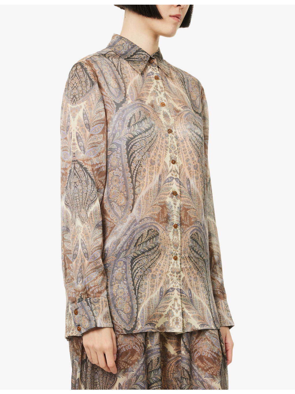 Logo-Embroidered Silk Shirt - 3
