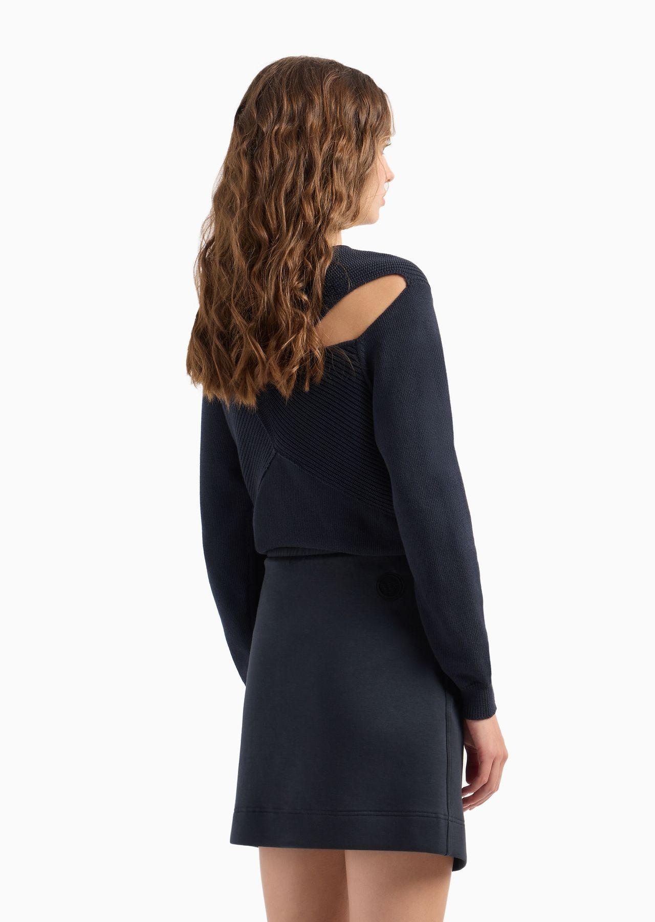 Double jersey pencil mini skirt - 3