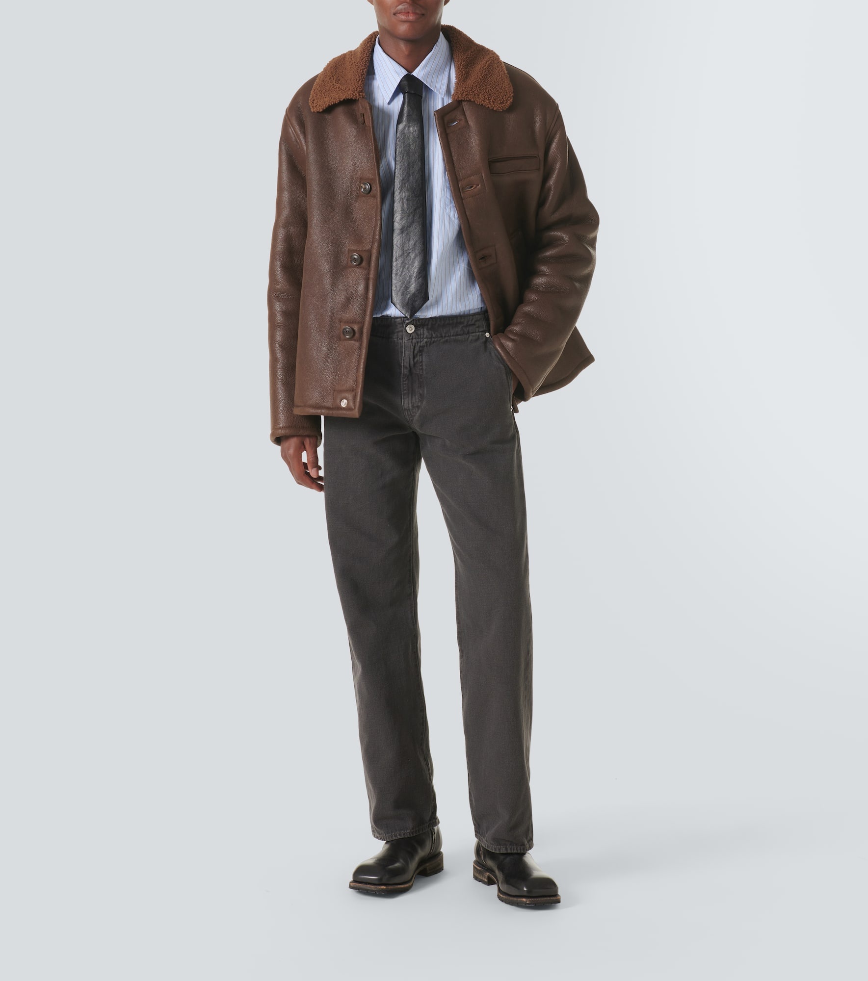 Our Legacy Alaska Shearling Jacket - M4249AR | REVERSIBLE