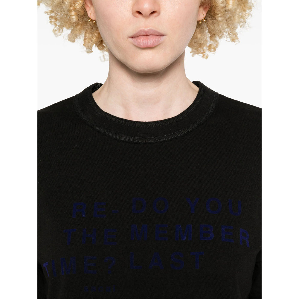 Sacai Black Tops - T-Shirts & Jerseys Women - 4