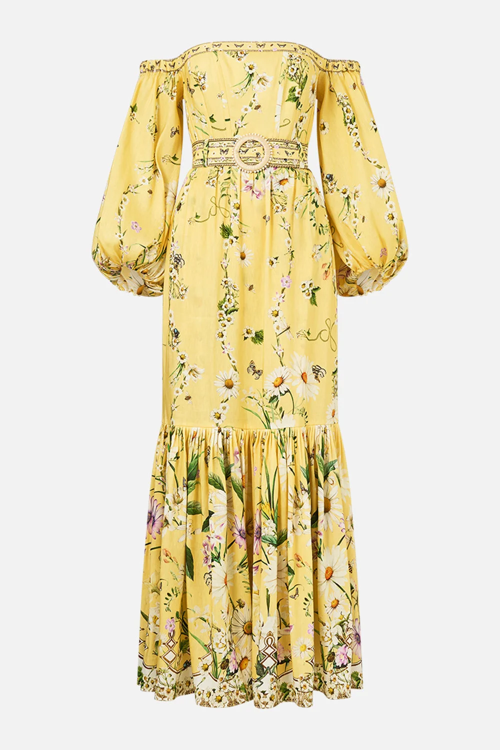 PUFF SLEEVE CORSET DRESS - 1