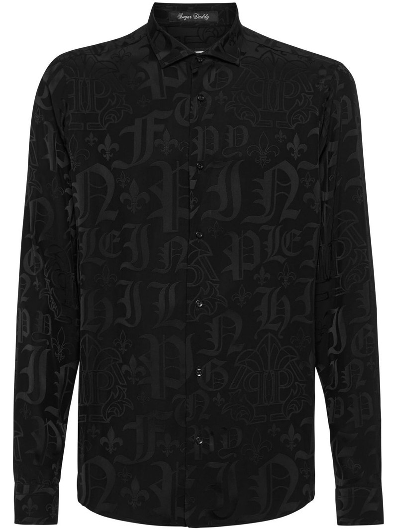 tiger-print crystal-embellished shirt 1