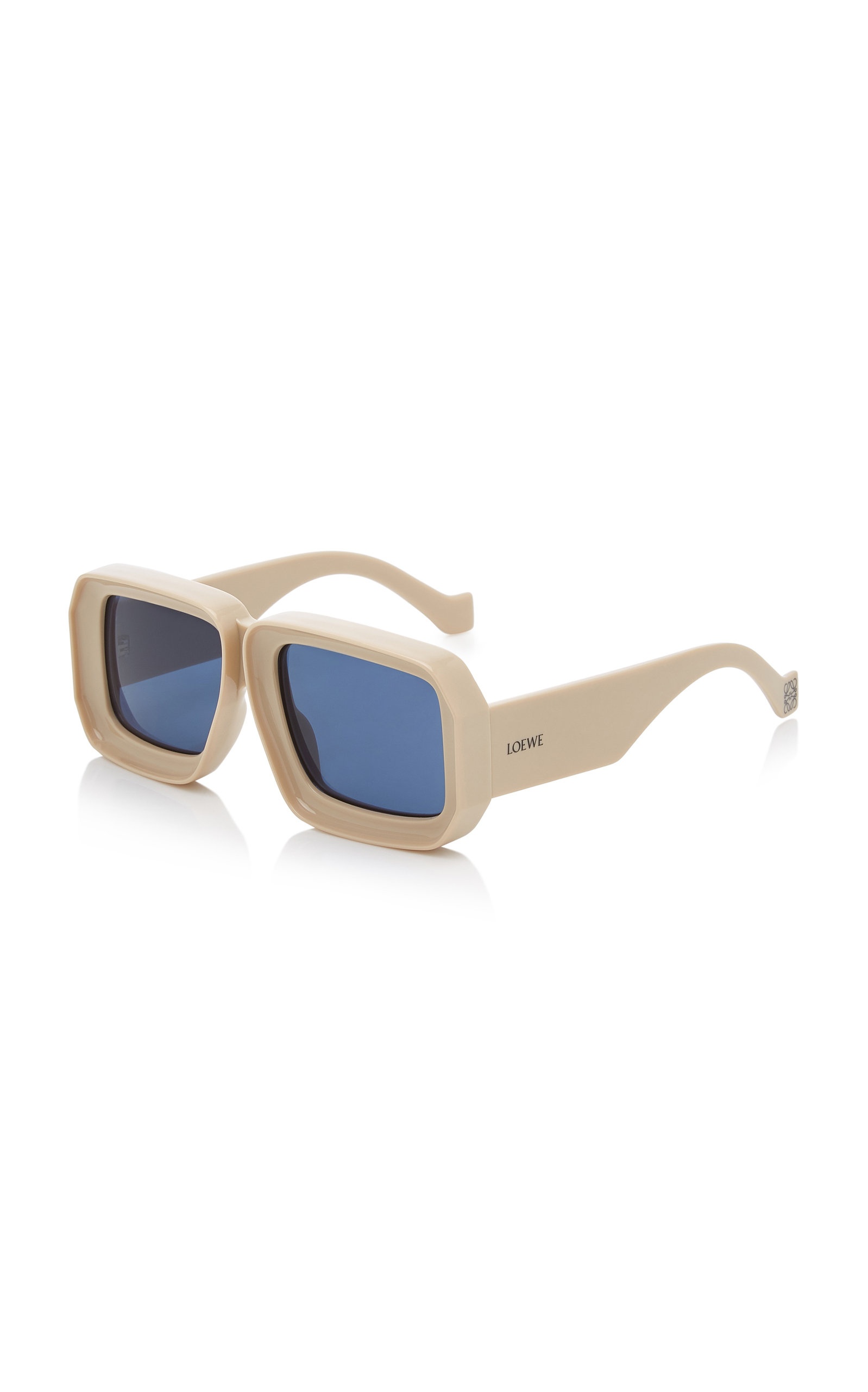 Paula's Ibiza Oversized Square-Frame Acetate Sunglasses ivory - 5