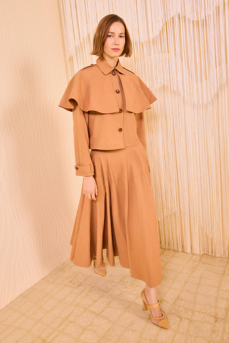 ULLA JOHNSON River Cape Layer Jacket outlook