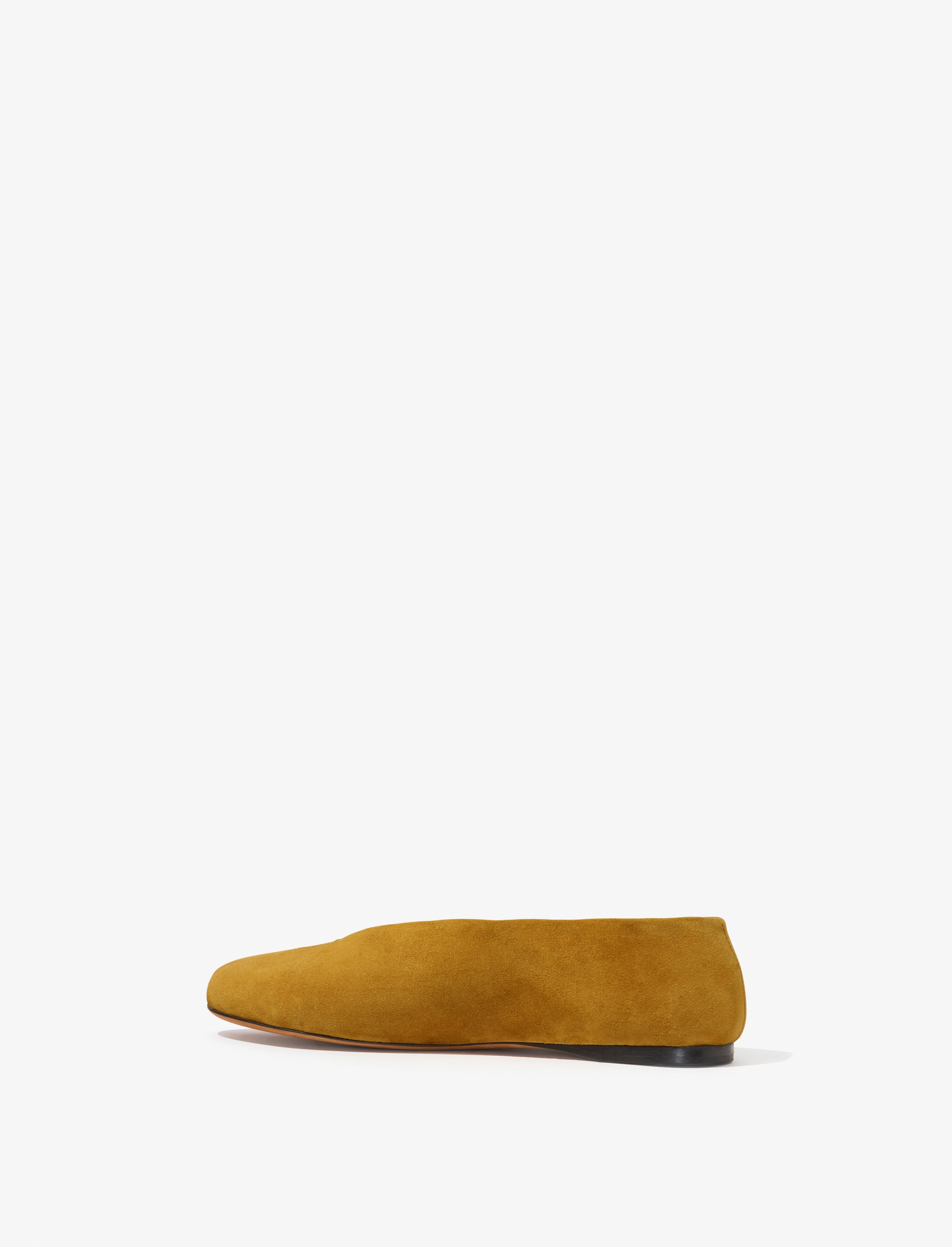 Tee Ballet Flats in Suede - 3