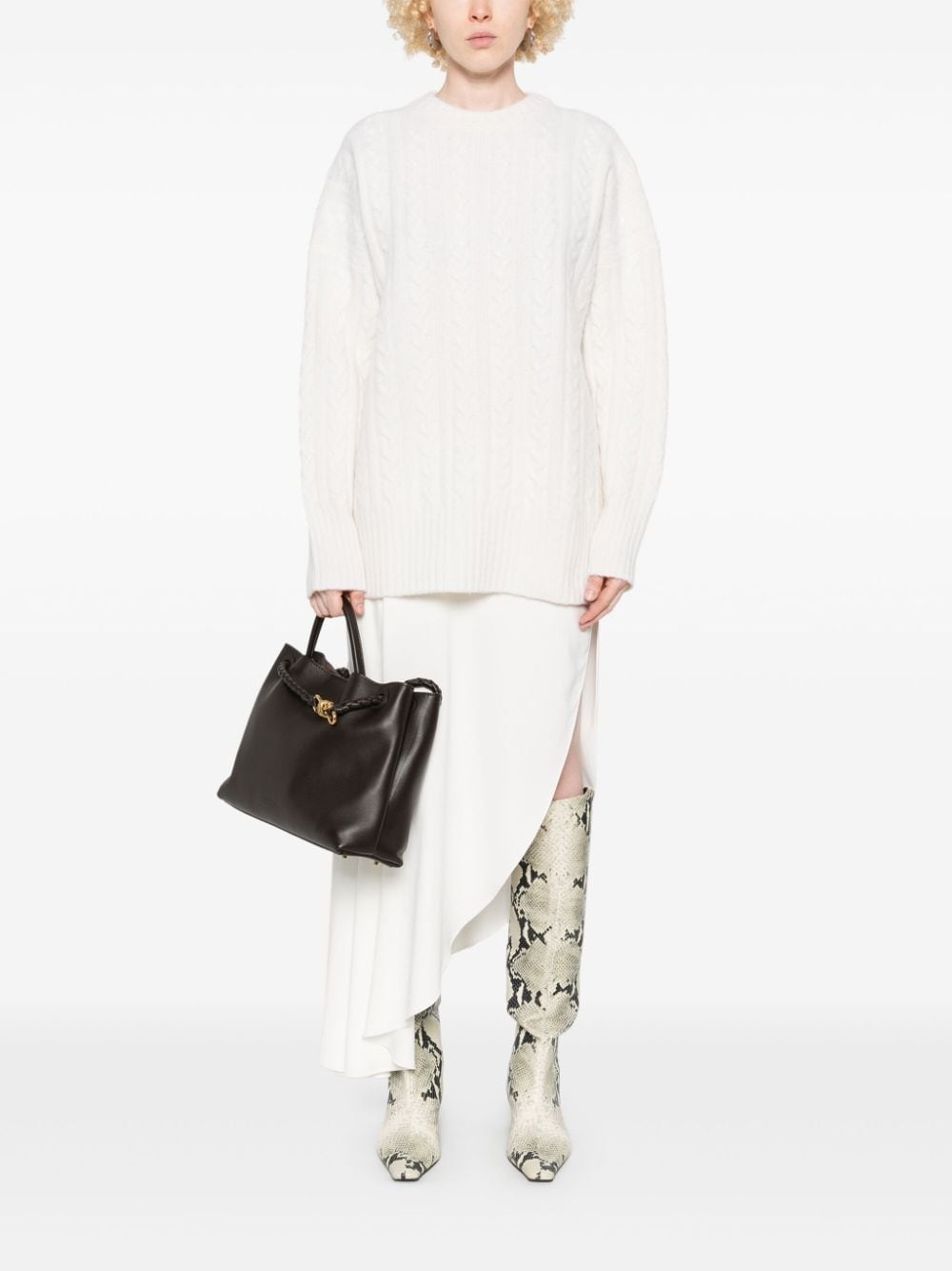 cable-knit sweater - 2