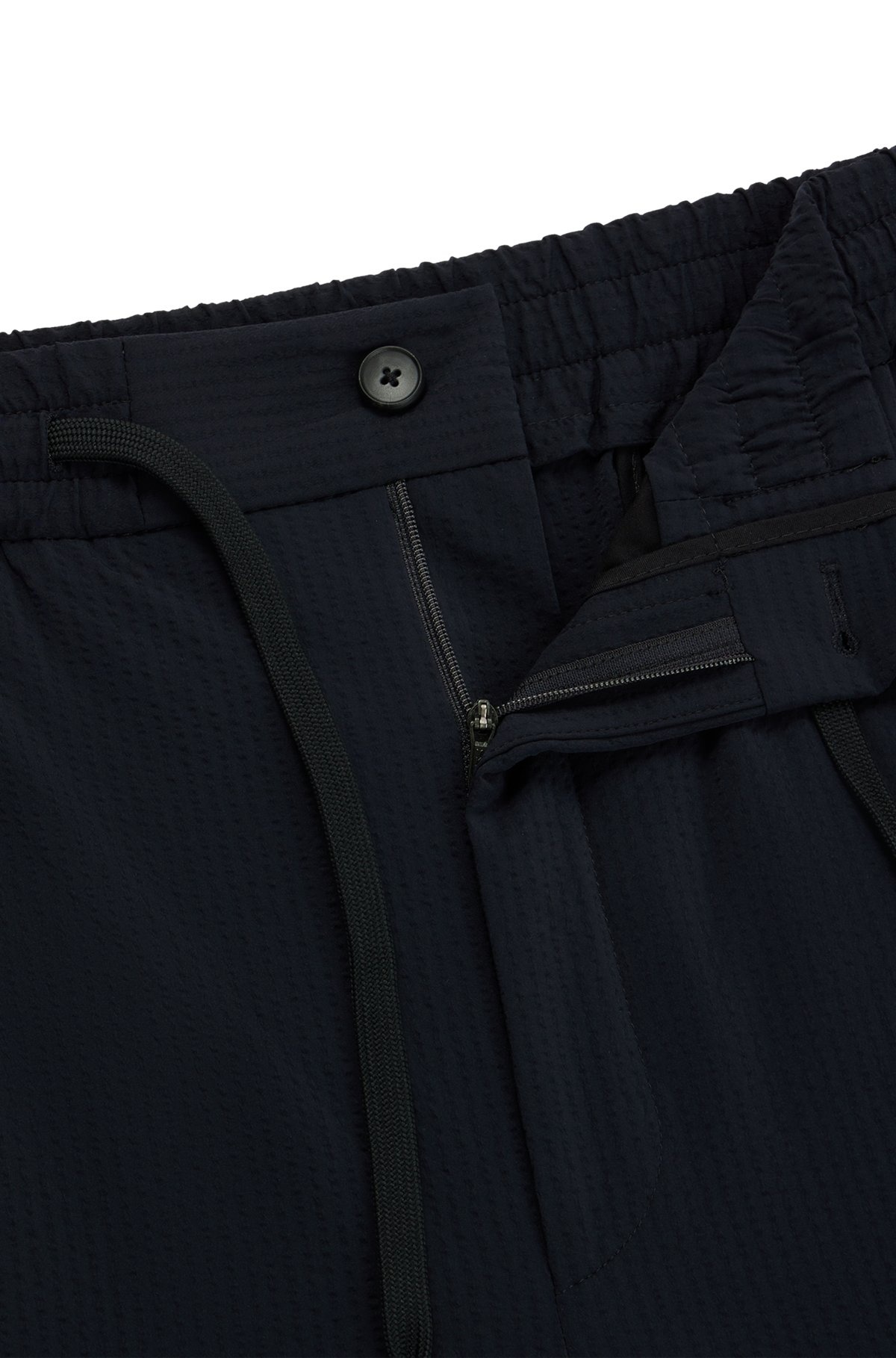 PERFORMANCE-STRETCH SEERSUCKER SHORTS WITH DRAWSTRING WAIST - 6