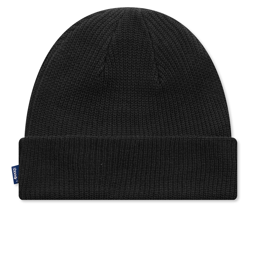 LOOSE GAUGE KNIT BEANIE - BLACK - 3