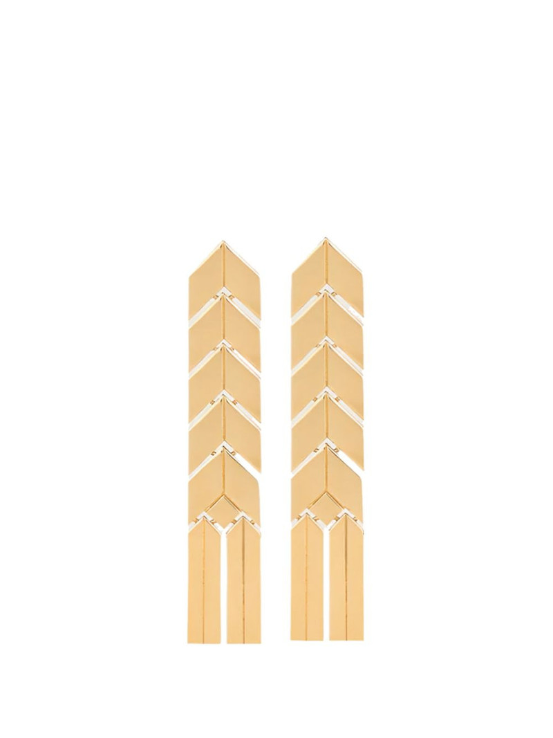 BEVZA flat spikelet earrings outlook