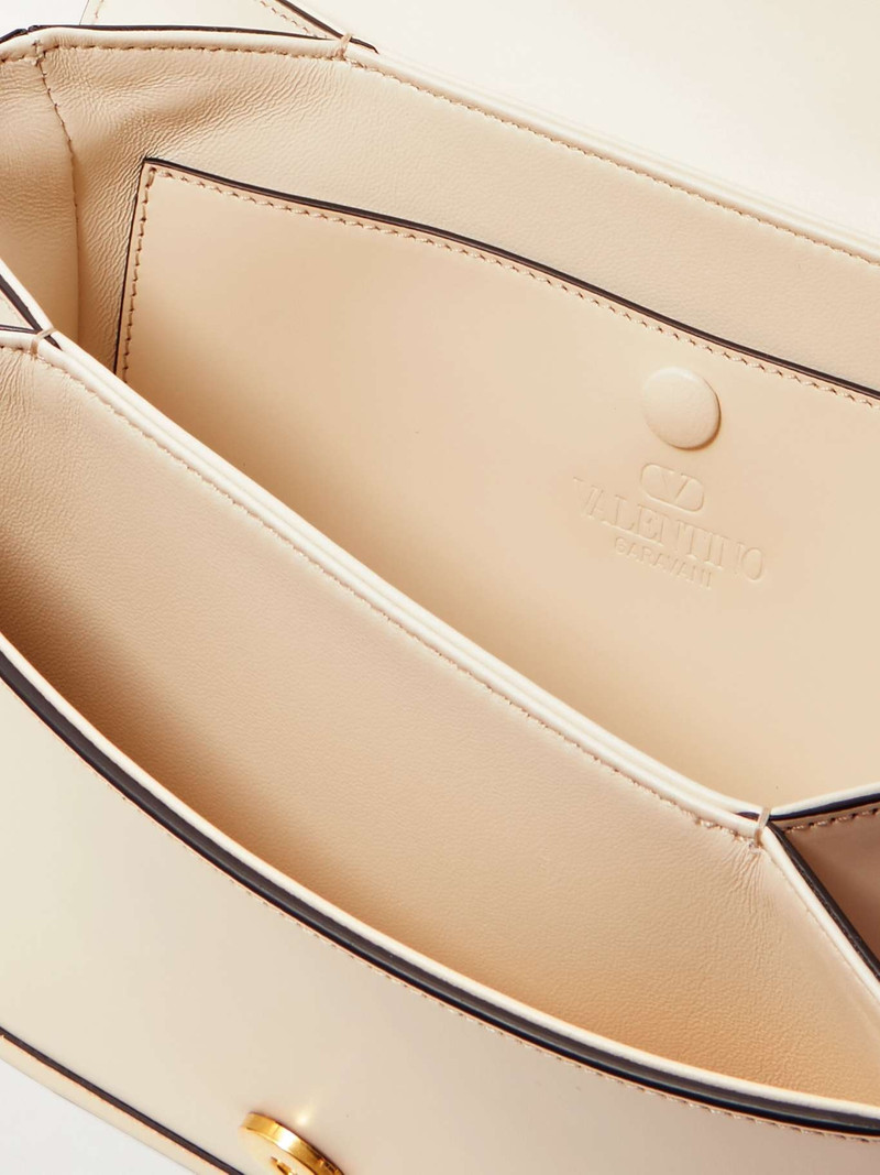9-to-5 leather shoulder bag Off-white 5