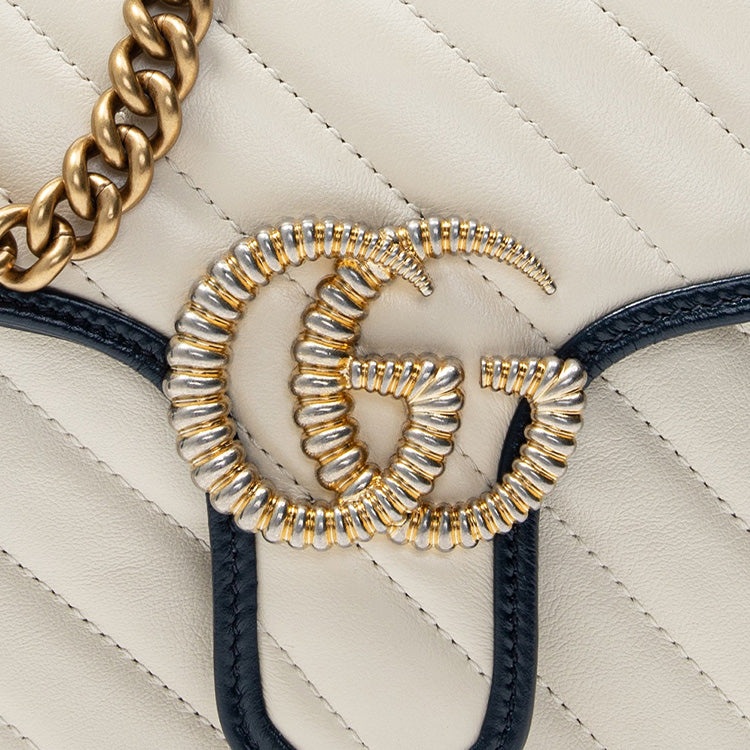 (WMNS) Gucci Marmont Series Bag Pack Small White 443497-0OLFX-9085 - 5