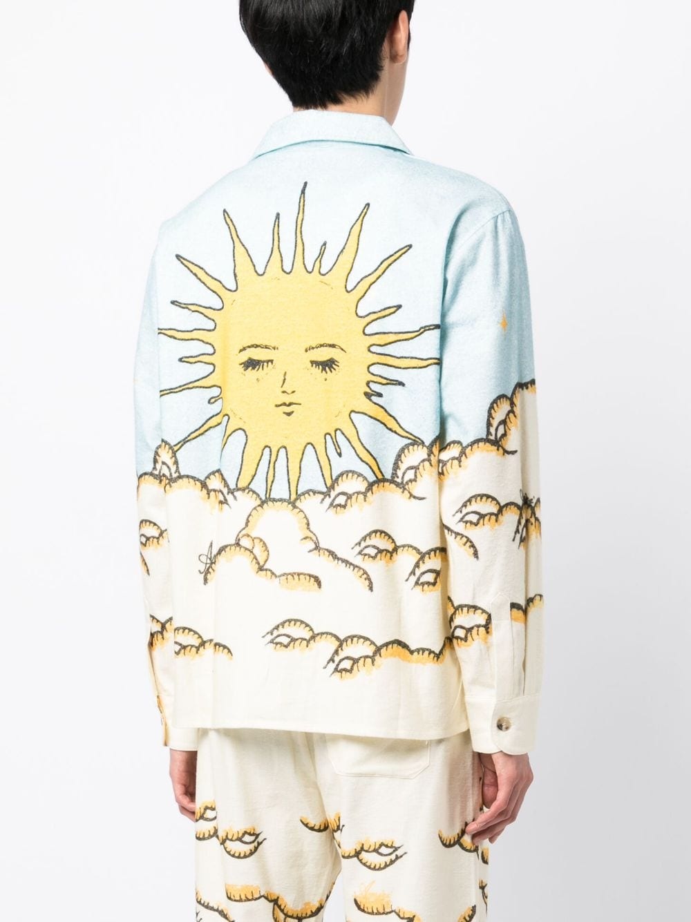 Sunscape-print cotton shirt - 4