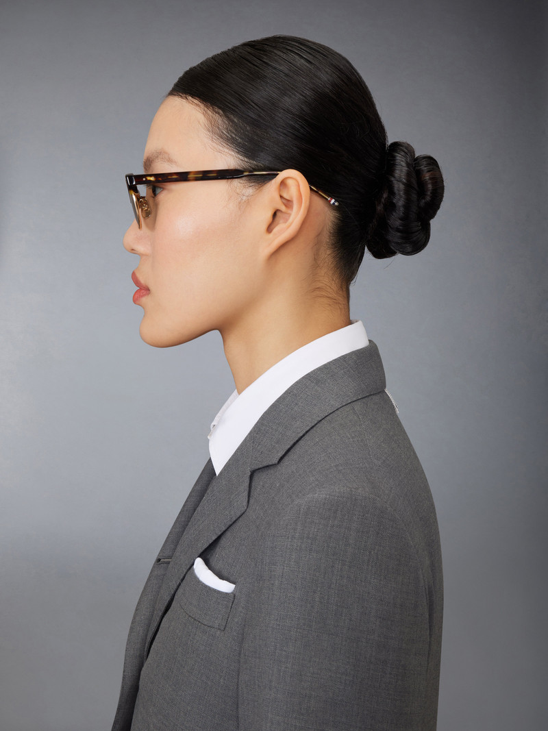 Tortoise Acetate And Titanium Oval Sunglasses 4