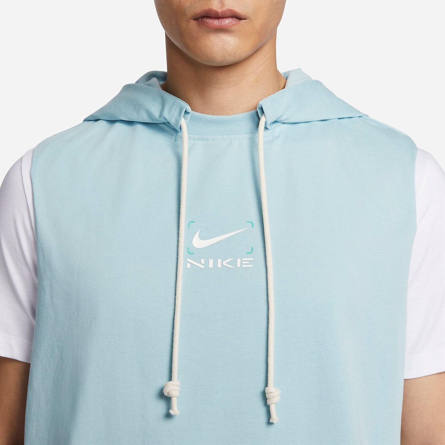 NIKE DRI-FIT Sweat-Wicking Sleeveless Hooded Vest 'Blue' FJ7224-442 - 2