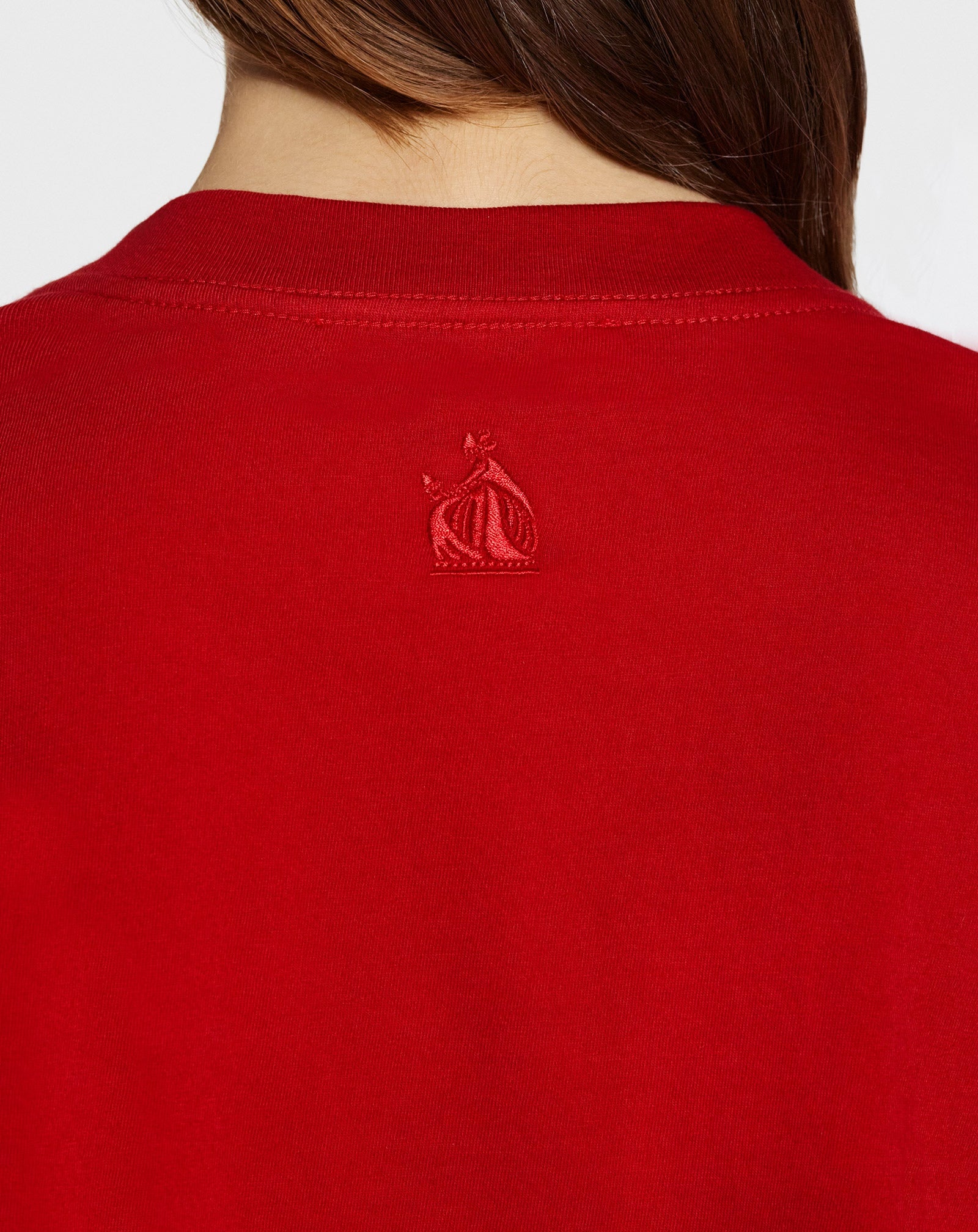 SHORT T-SHIRT WITH LANVIN PARIS EMBROIDERY - 6