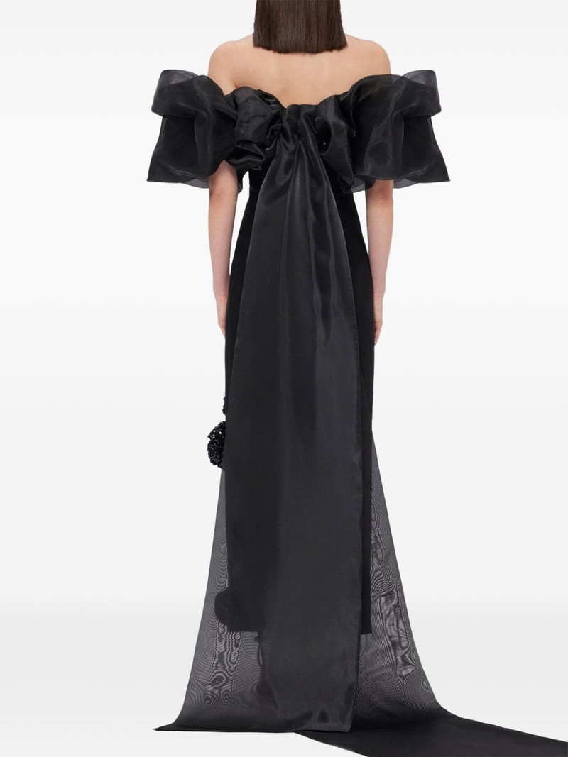 Zayna puff-sleeve gown 4