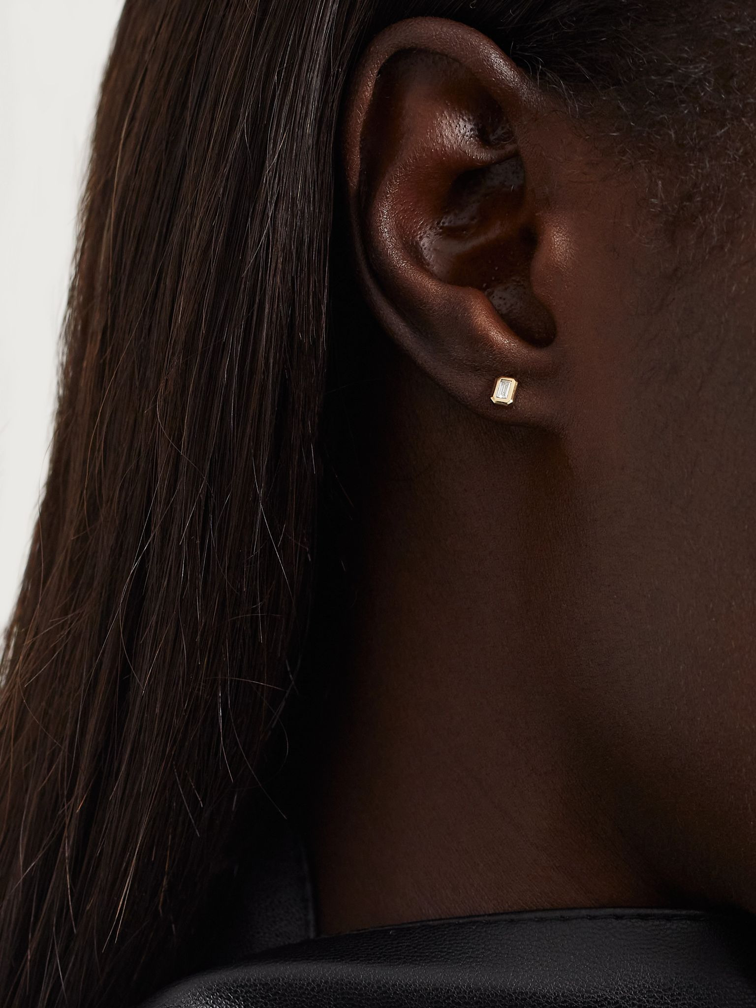 14-karat gold diamond earrings Gold - 2