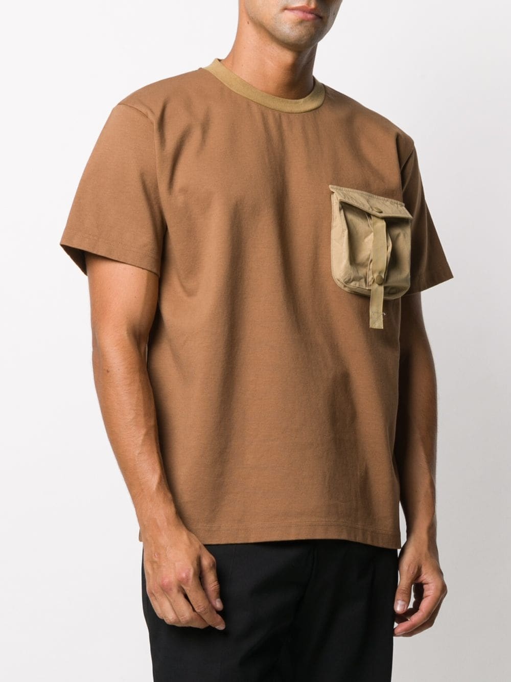 chest pocket crew neck T-shirt - 3