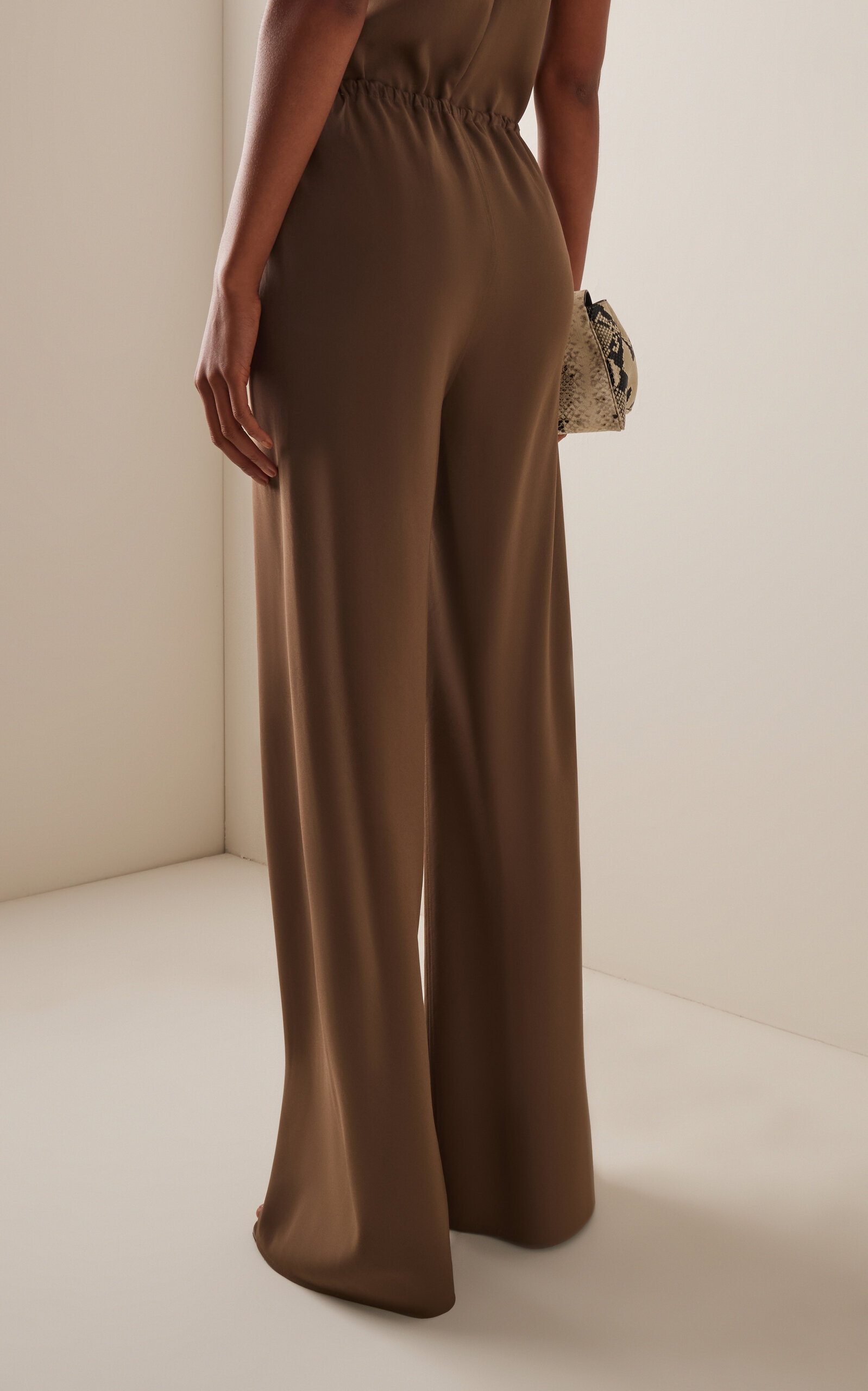 Stroll Crepe Straight-Leg Pants brown - 4