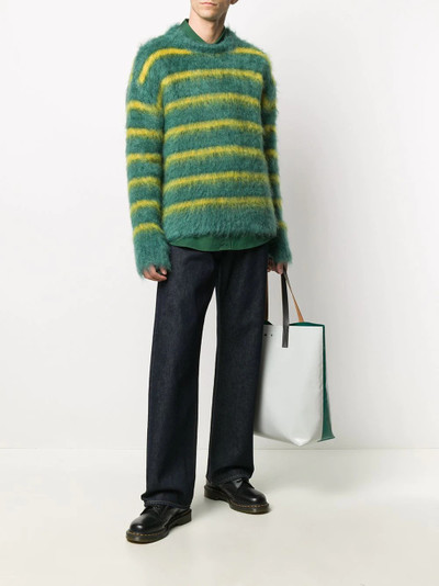 Marni striped crew-neck jumper outlook