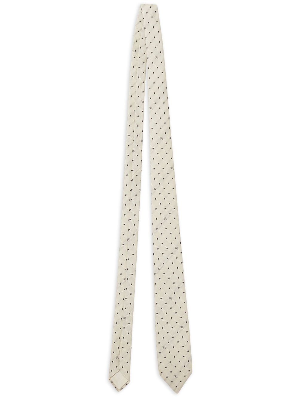 polka-dot jacquard tie - 1