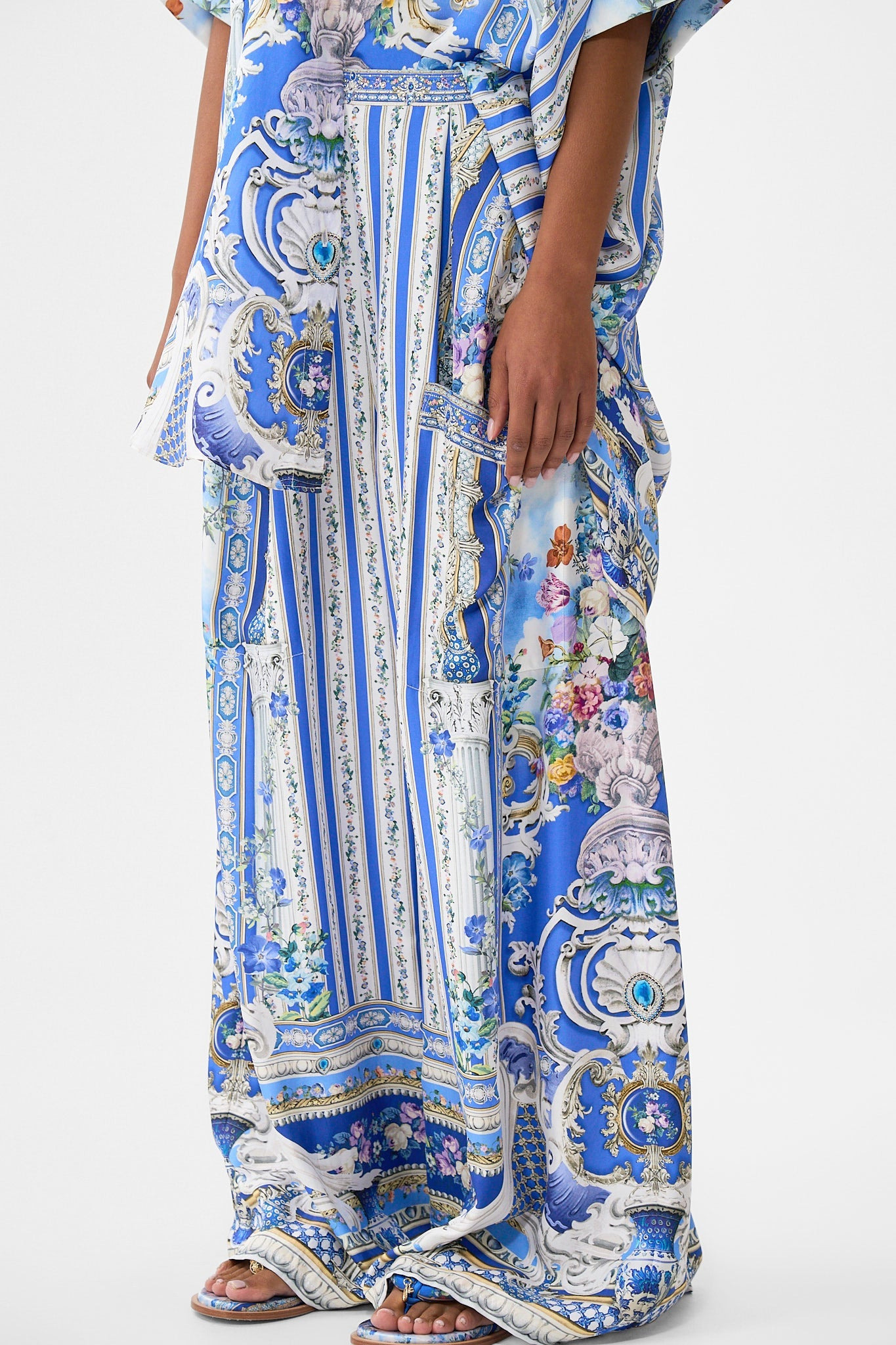 WIDE LEG TROUSER WITH FRONT POCKETS - 4