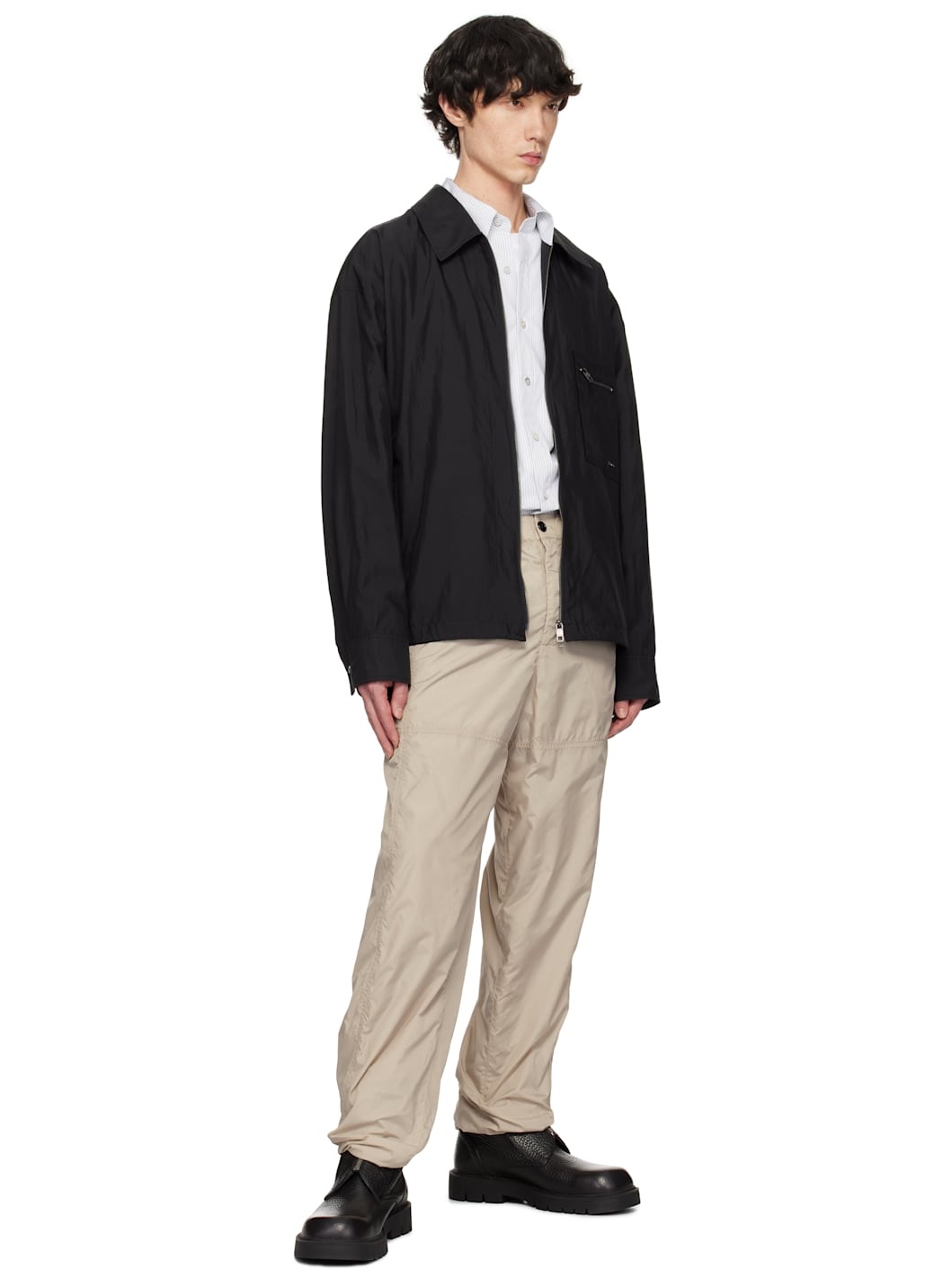 Black Zip-Up Jacket - 4