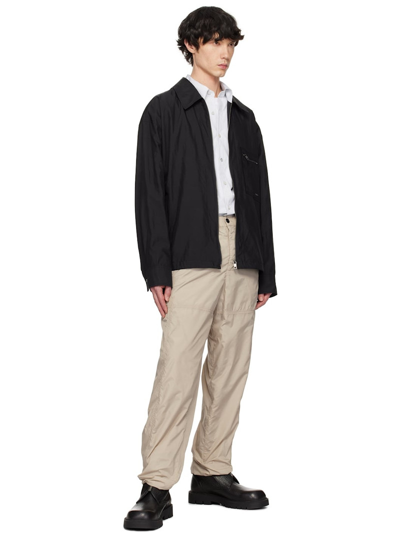 Wooyoungmi Black Zip-Up Jacket outlook
