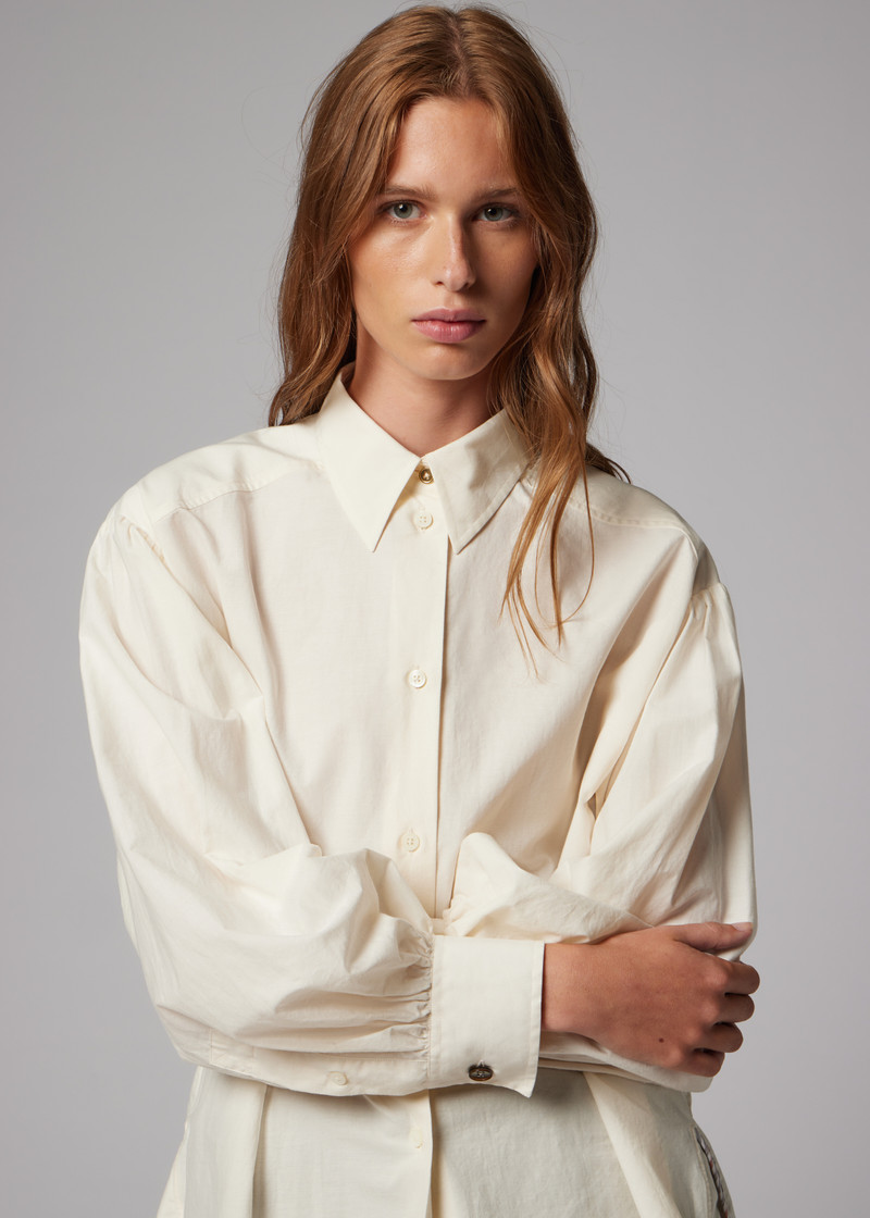 Women's Ecru Oversized Shirt 5