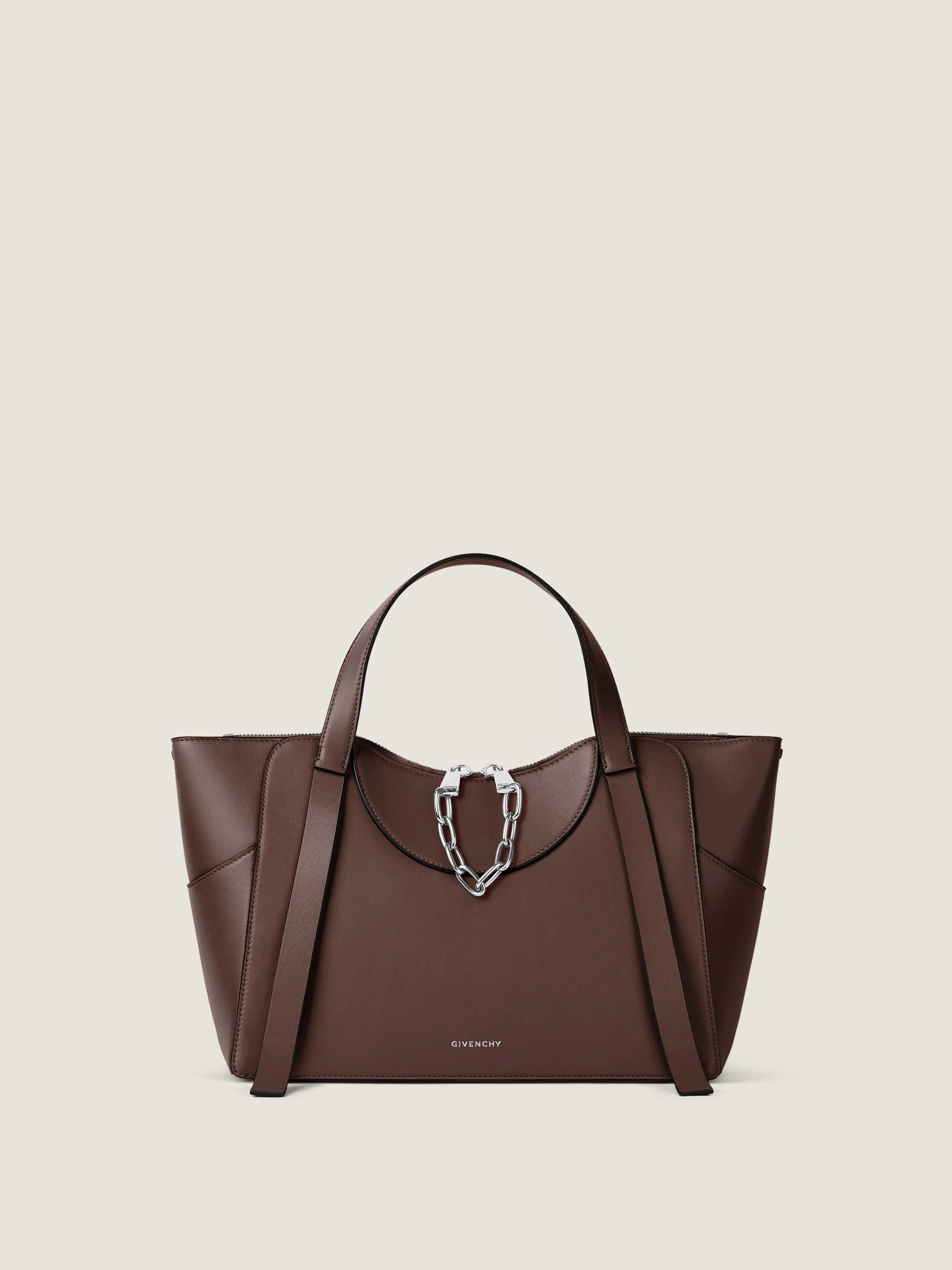 MEDIUM THE SNATCH BAG IN GRAINED LEATHER - 1