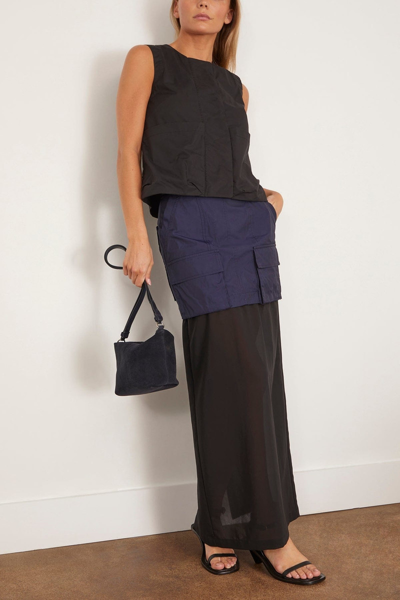 RACHEL COMEY Birini Skirt in Navy outlook