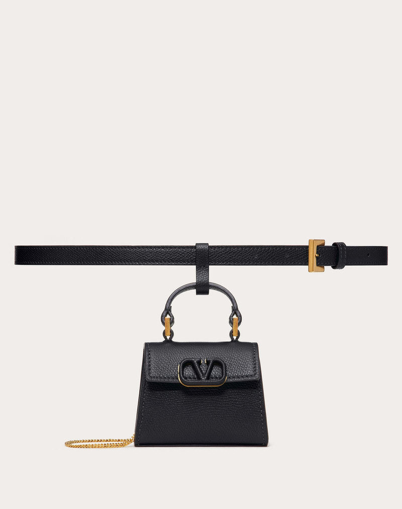 MINI VSLING GRAINY CALFSKIN BELT BAG 1