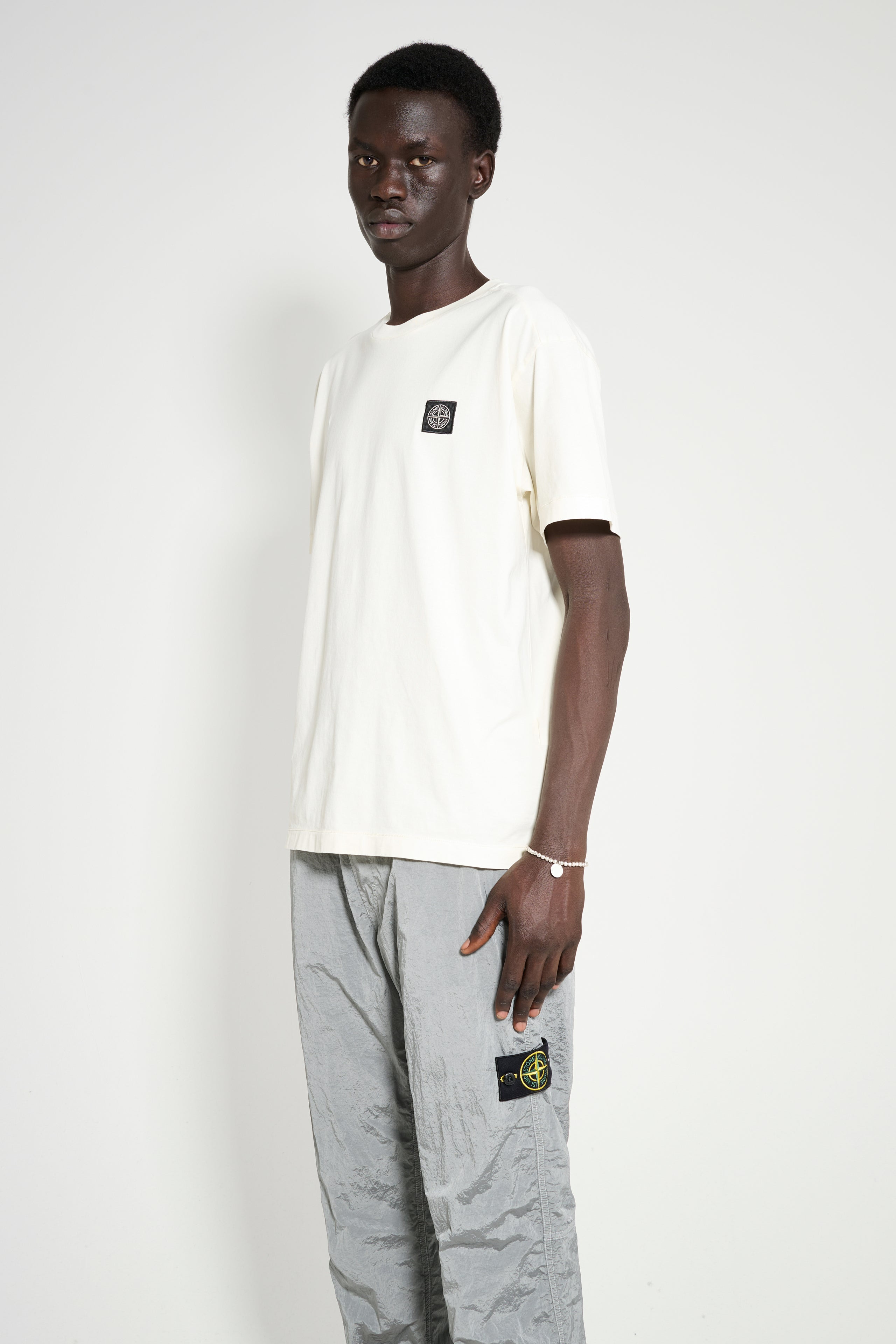 STONE ISLAND T-SHIRT IVORY - 2